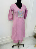Purple Cotton Linen