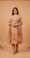 Mirror Work Suite Peach Color